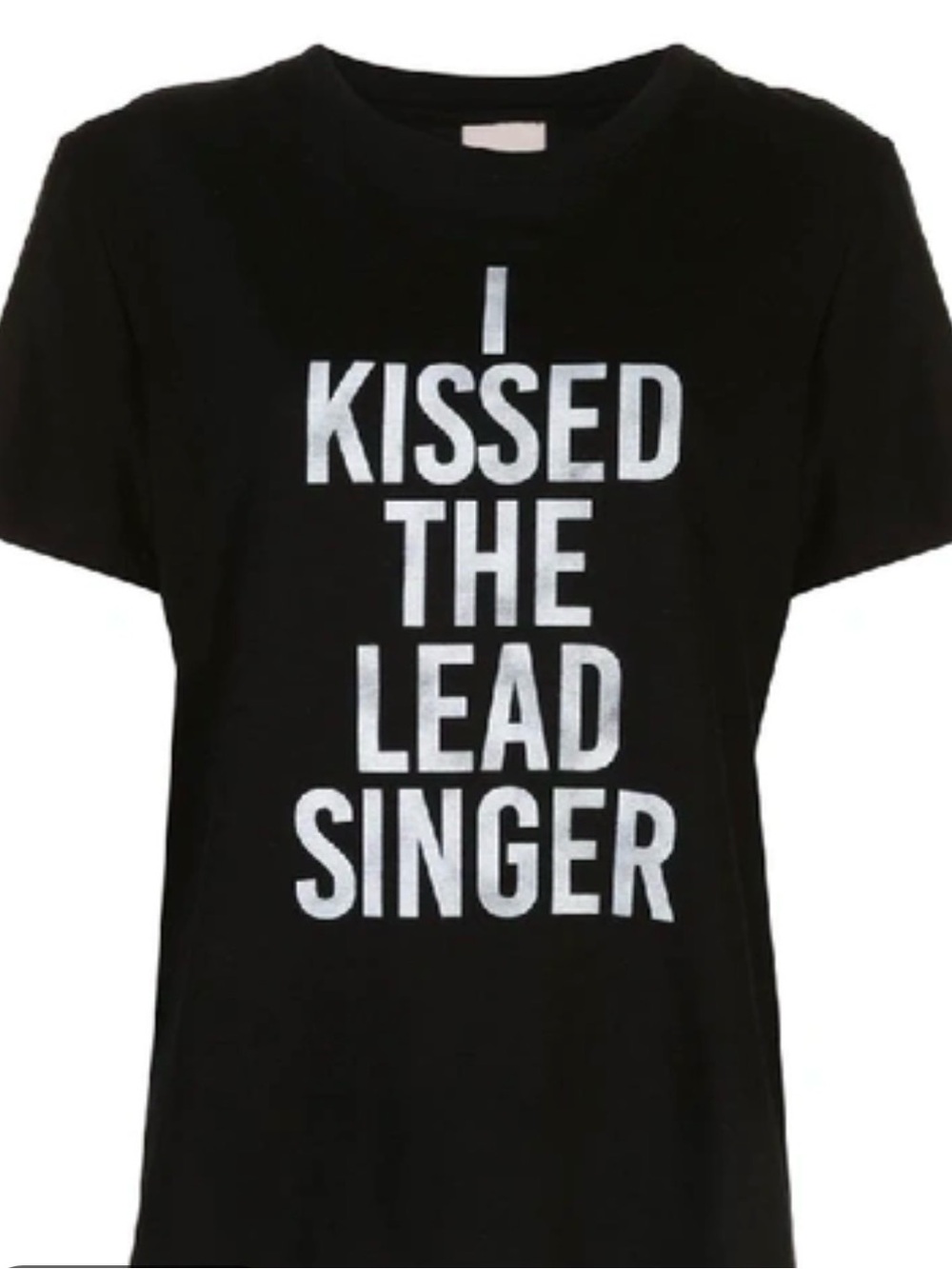 Cinq À Sept I Kissed The Singer T-shirt Black XXS NWT $85